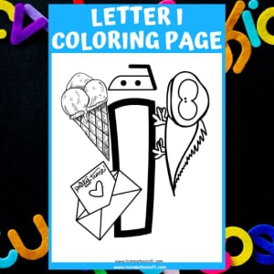 Letter I Coloring Page
