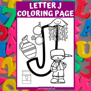 Letter J Coloring Page