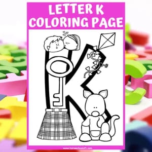 Letter K Coloring Page