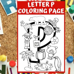 Letter P Coloring Page
