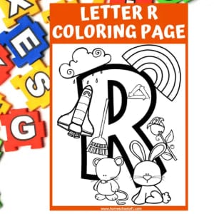 Letter R Coloring Page