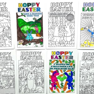 Easter Coloring Cards